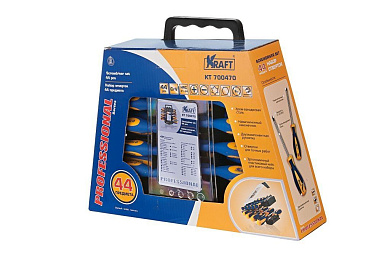 Набор отверток Kraft 44 предмета (700470)