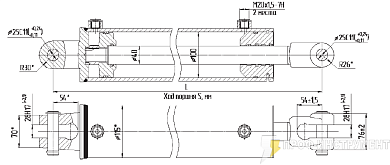 Гидроцилиндр МС100/40х110-3(4).44(425)
